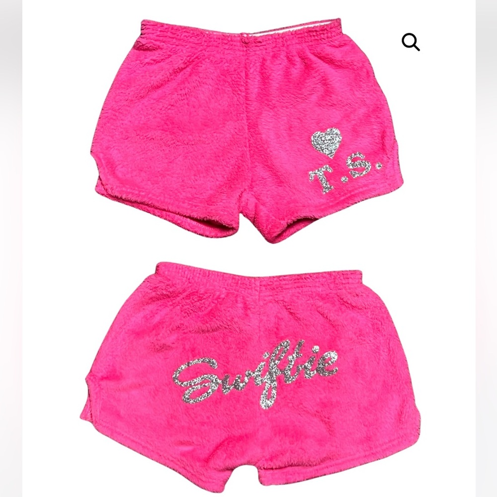 Taylor Swift plush pajama shorts